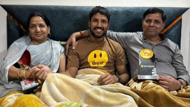 'Real MVPs of My Life' Dhruv Jurel Shares Picture With Parents At His Home Ahead of IND vs ENG 5th Test 2024 (See Post)